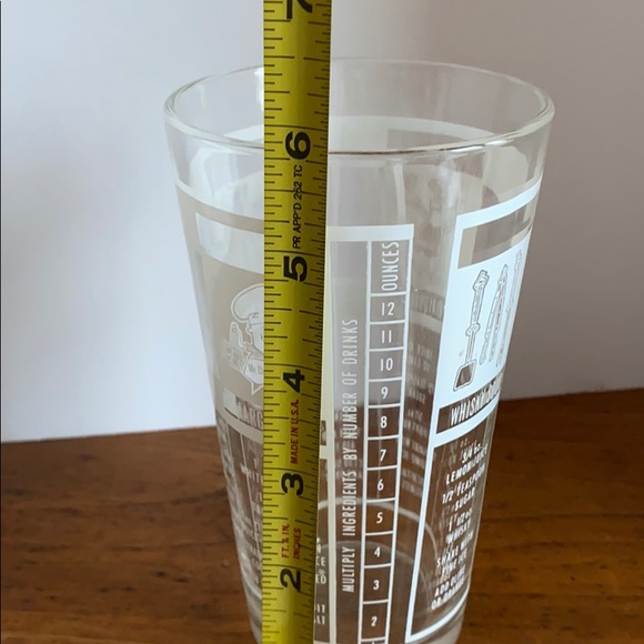 Vintage Anchor Hocking “Mr. Bartender” mixed drink recipe glass - Picture 5 of 5